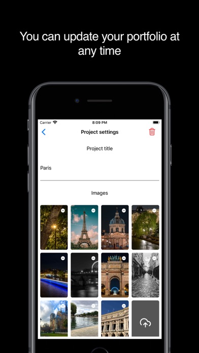 ShowcaseMe, minimalist folio screenshot 3