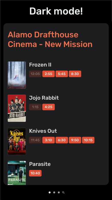 Showings — movie times & more screenshot 1