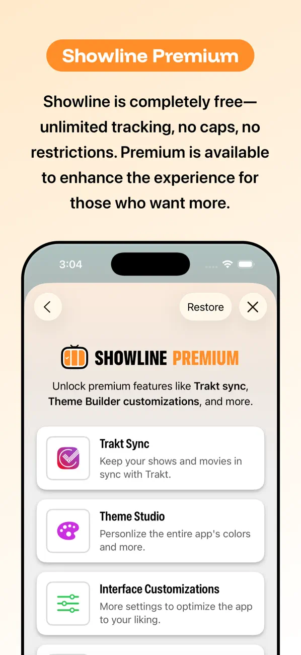 Showline: TV & Movie Tracker screenshot 2