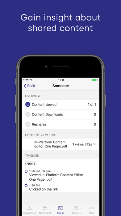 Showpad eOS® screenshot 1