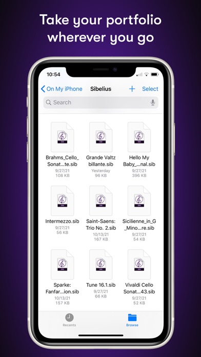 Sibelius screenshot 2