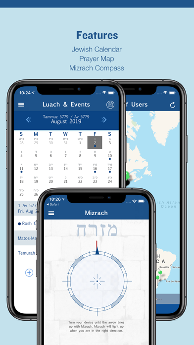 Siddur Zmanim Luach Minyanim screenshot 2