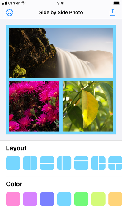 Side by Side Photo Editor Grid screenshot 2