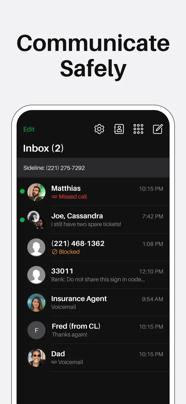 Sideline: Private 2nd Number screenshot 3