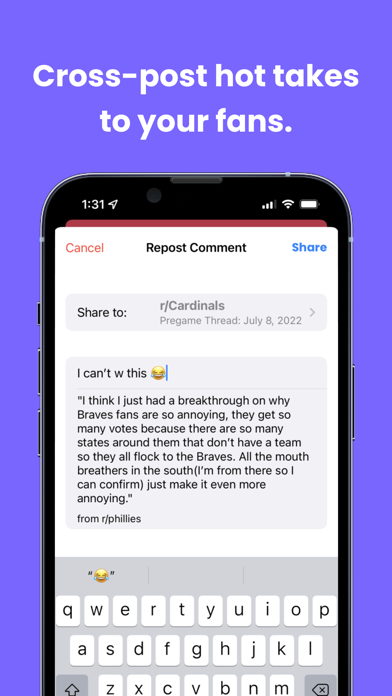 Sideline: Reddit Game Threads screenshot 1