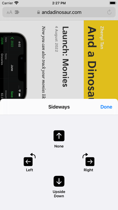 Sideways - Rotate Webpages screenshot 1