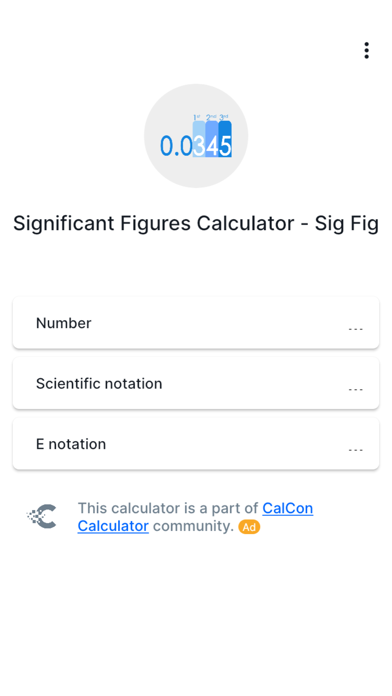 Significant Figures - CalCon screenshot 3