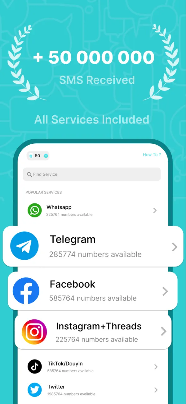 SimCode - Virtual Number SMS screenshot 4