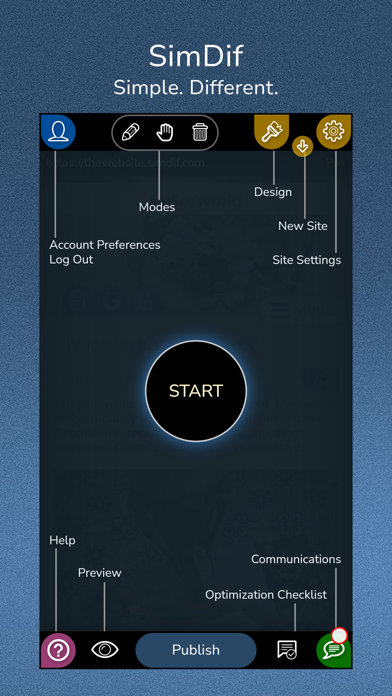 SimDif — Website Builder screenshot 1