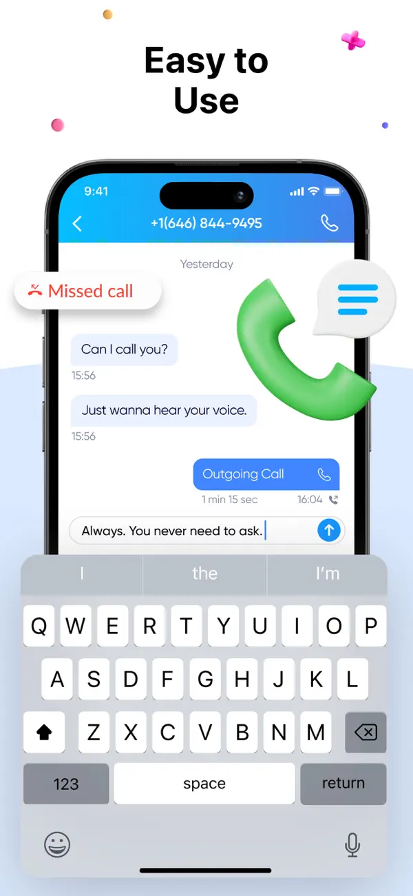SIMless - 2nd Phone Number screenshot 1