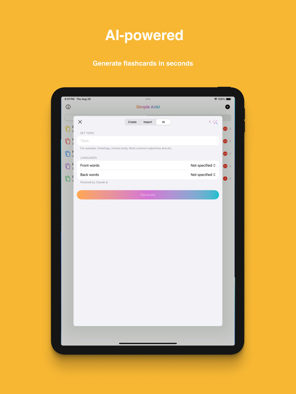 Simple Anki - Flashcard App screenshot 2