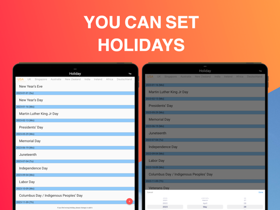 Simple Calendar App screenshot 2