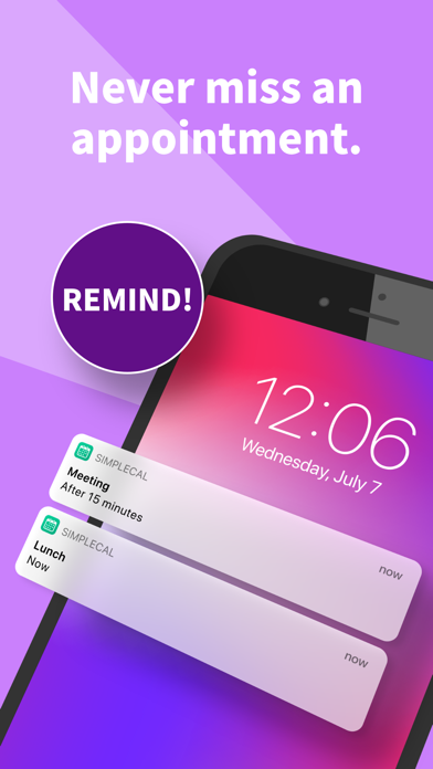 Simple Calendar - SimpleCal screenshot 1