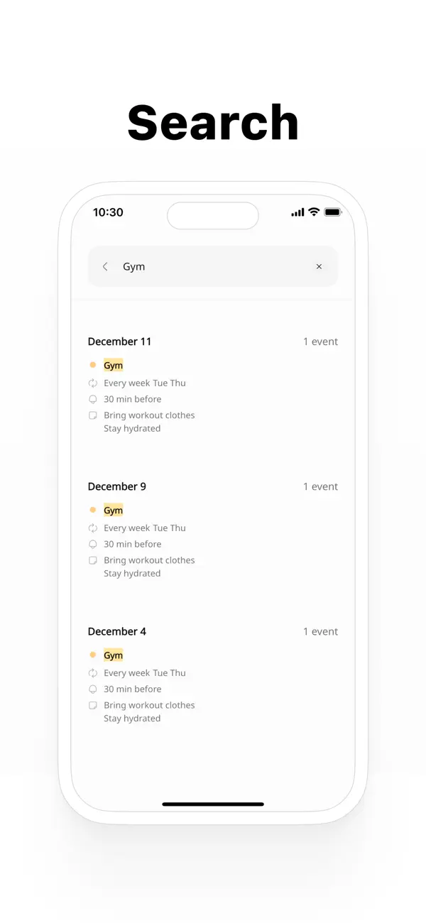 Simple Calendar・Schedule app screenshot 3