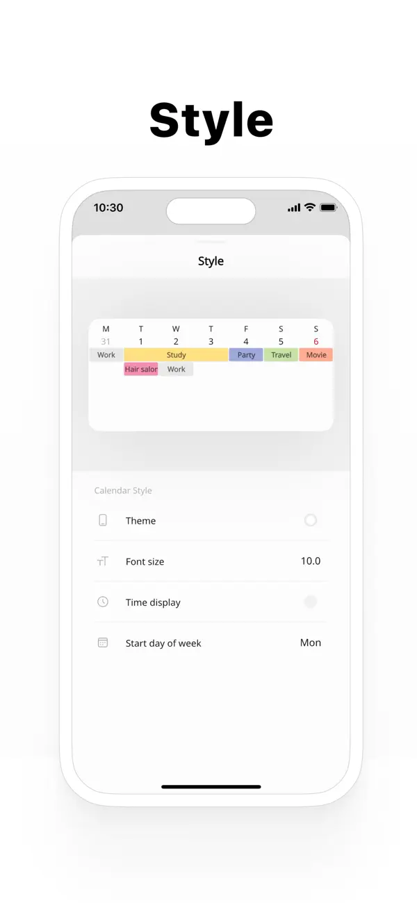 Simple Calendar・Schedule app screenshot 2