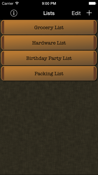 Simple Grocery List screenshot 1