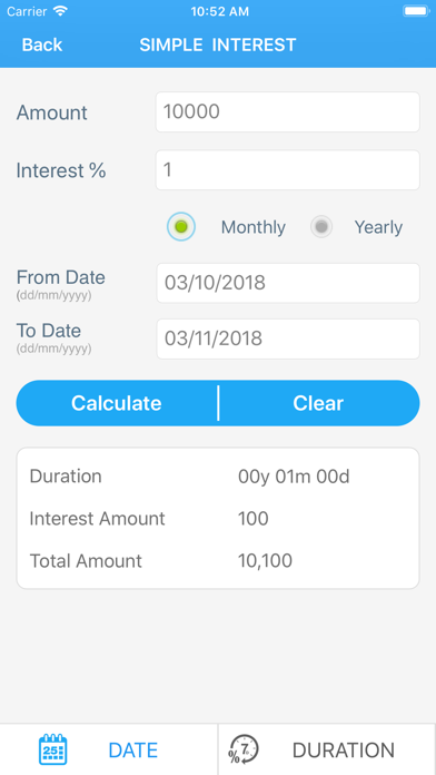 Simple Interest Calculator + screenshot 1