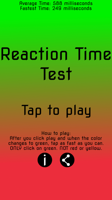 Simple Reaction Time Test screenshot 3
