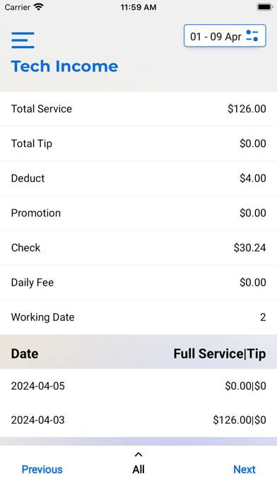 Simple Report screenshot 2