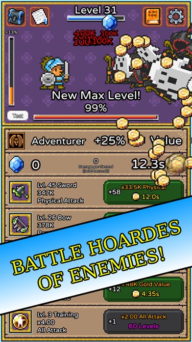 Simple RPG - Idle Tap Tapper! screenshot 1