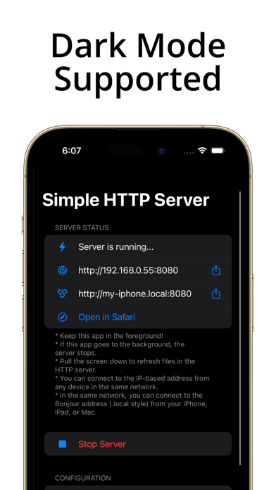 Simple Server: HTTP Server screenshot 1