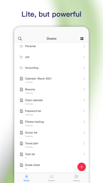 Simple Spreadsheet:view & edit screenshot 1