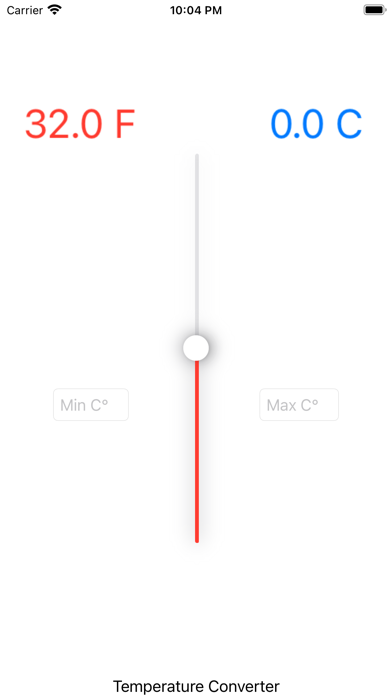 Simple Temperature Converter screenshot 1