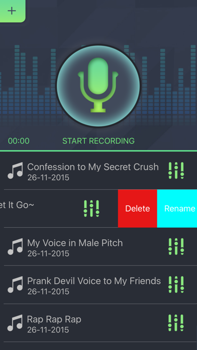 Simple Voice Changer - Sound Recorder Editor with Male Female Audio Effects for Singing screenshot 3