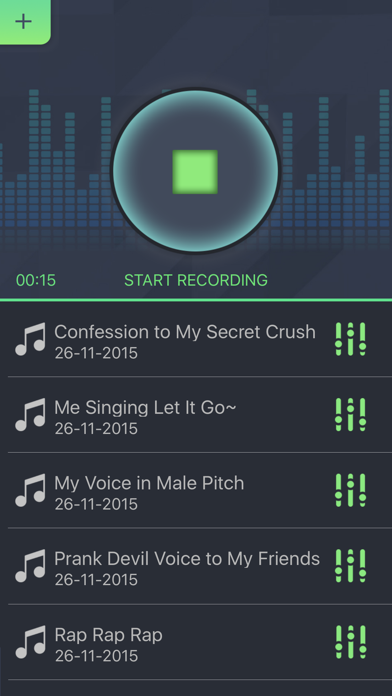 Simple Voice Changer - Sound Recorder Editor with Male Female Audio Effects for Singing screenshot 1