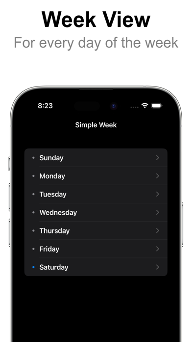 Simple Week screenshot 3
