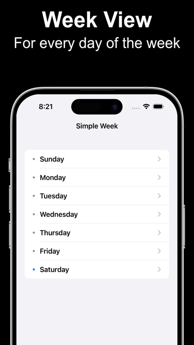 Simple Week screenshot 5