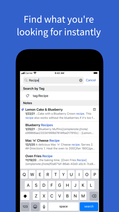 Simplenote screenshot 2
