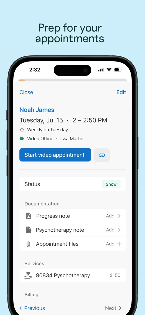 SimplePractice for Clinicians screenshot 3