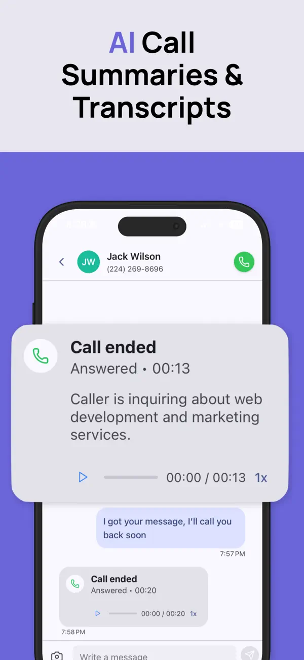 SimpleVox Virtual Phone System screenshot 1
