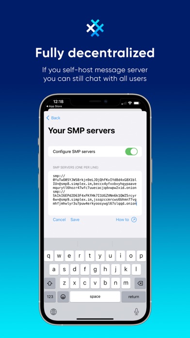 SimpleX Chat: secure messenger screenshot 1