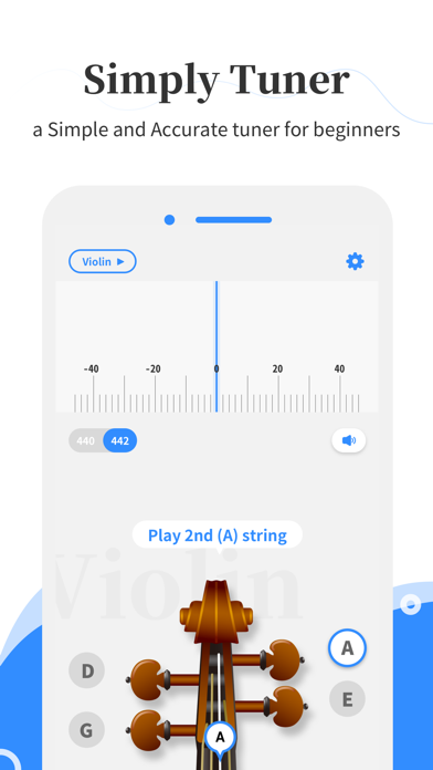 Simply Tuner - Violin, Cello screenshot 4