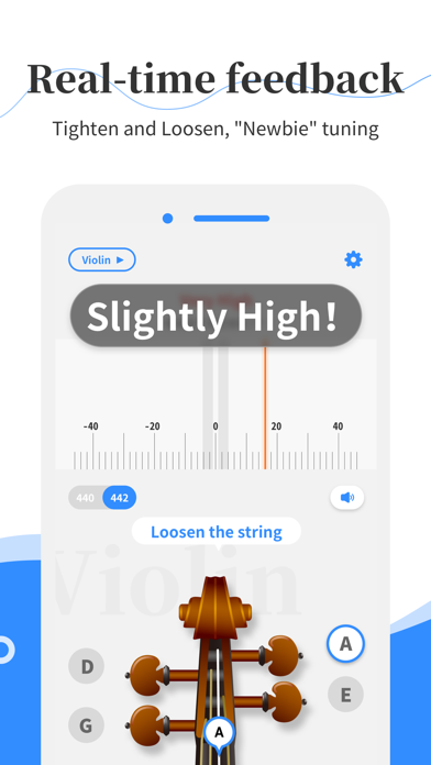 Simply Tuner - Violin, Cello screenshot 2