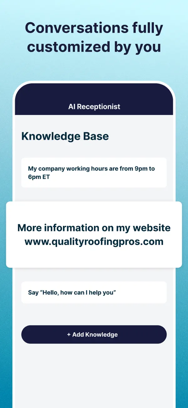 SimplyWise: AI Receptionist screenshot 2