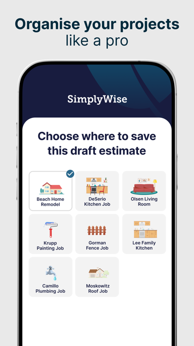 SimplyWise: Cost Estimator screenshot 1