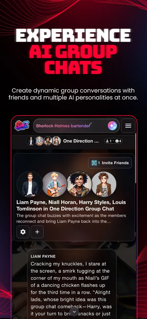 SimZ: Chat with AI Characters screenshot 3