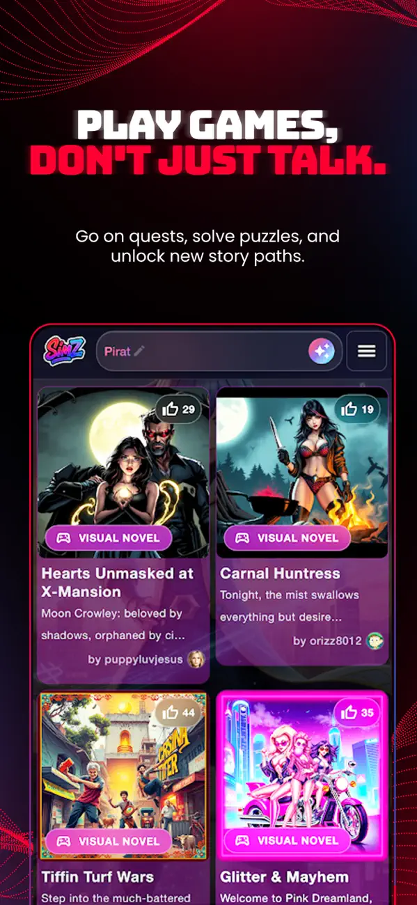 SimZ: Chat with AI Characters screenshot 2