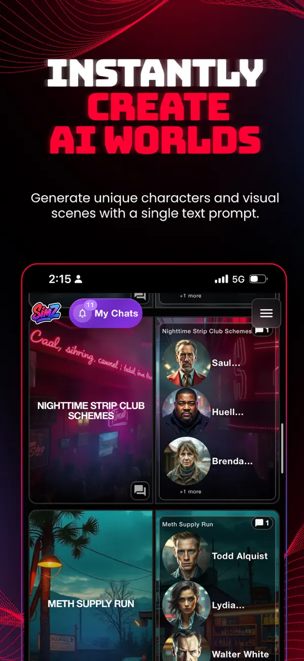 SimZ: Chat with AI Characters screenshot 5