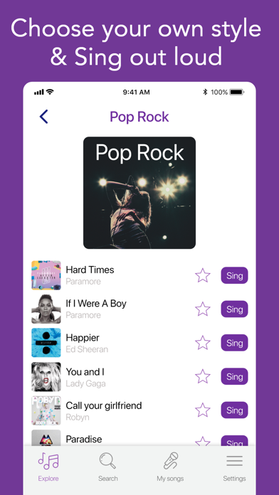 Sing Karaoke - Unlimited Songs screenshot 1