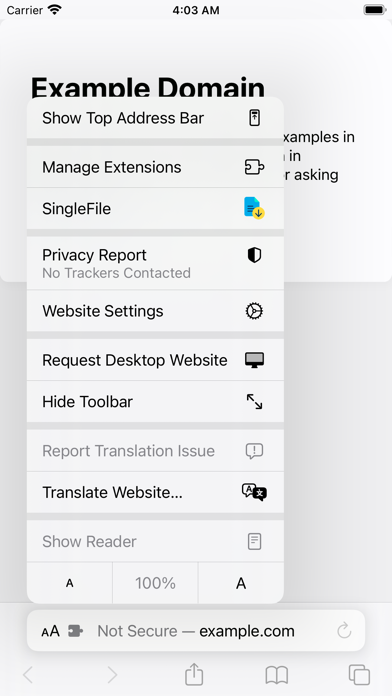 SingleFile for Safari screenshot 3