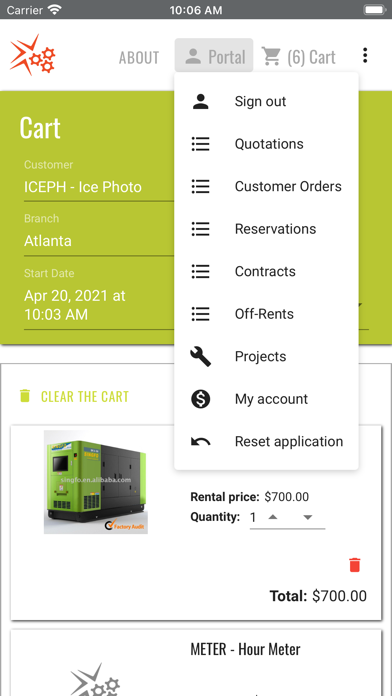 Sirius Shopping Web Portal screenshot 3