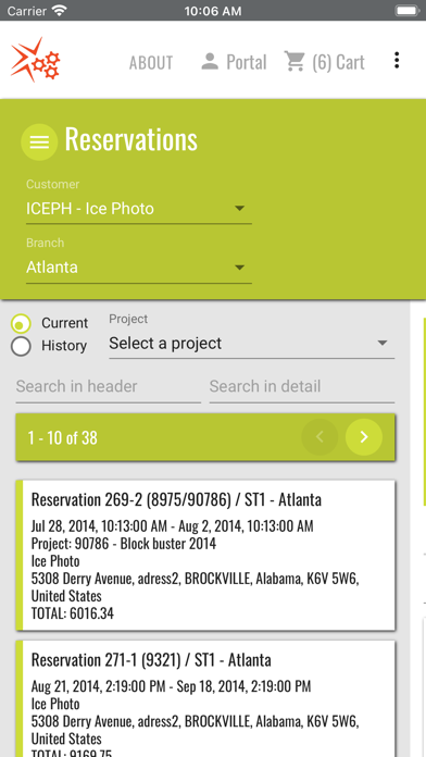 Sirius Shopping Web Portal screenshot 2