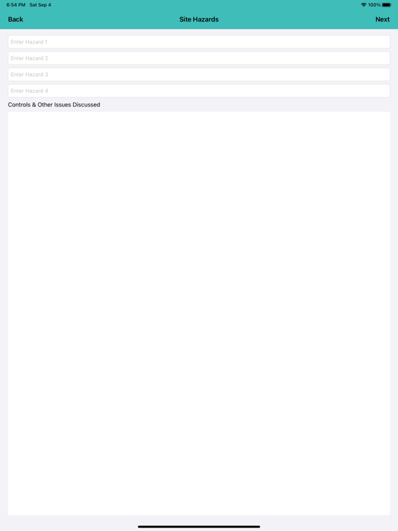 SITE RISK ASSESSMENT screenshot 2