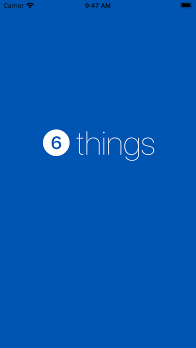 Six Things Daily Focus Planner screenshot 1
