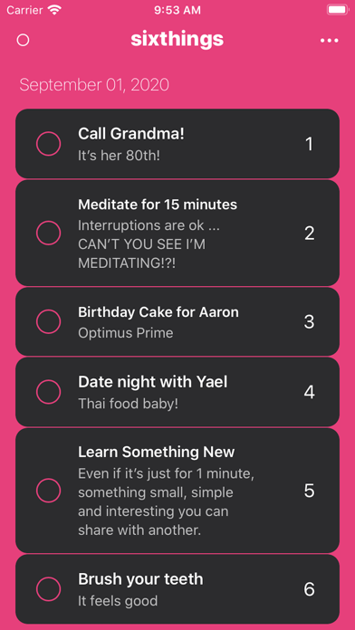 Six Things Daily Focus Planner screenshot 10