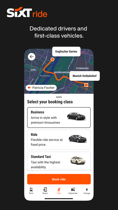 SIXT rent, share, ride & plus screenshot 3
